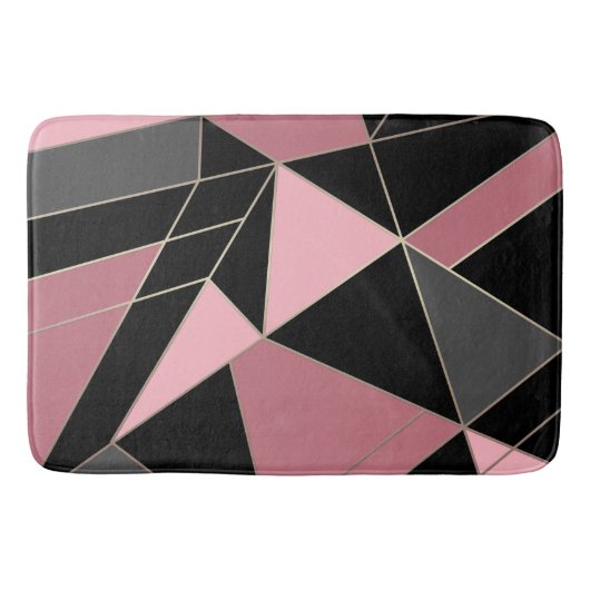 Tapis De Bain Impression géométrique moderne Abstraite (Devant)