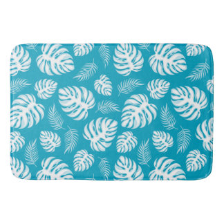 Tapis De Bain Impression Hawaïenne bleue