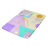 Tapis De Bain Impression jaune géométrique (Angle)