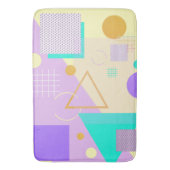 Tapis De Bain Impression jaune géométrique (devant Vertical)
