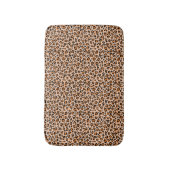 Tapis De Bain Impression léopard orange et marron (Devant (Vertical))