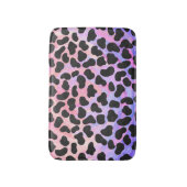 Tapis De Bain Impression noire et rose dalmate (Devant (Vertical))