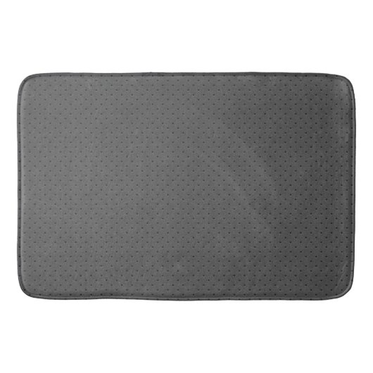 Tapis De Bain Impression numérique sur cuir gris perforé (Devant)