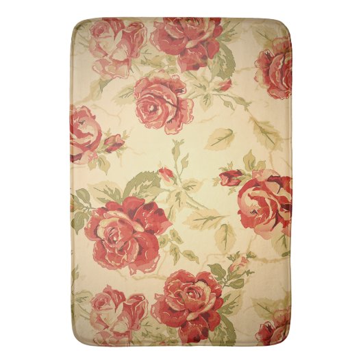 Tapis De Bain Impression rose antique (devant Vertical)
