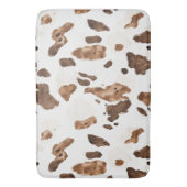 Tapis De Bain Impression Vache Marron Chocolat (devant Vertical)
