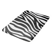 Tapis De Bain Impression Zèbre noir blanc (Angle)