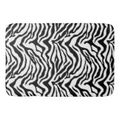 Tapis De Bain Impression zèbre noir et blanc rayé (Devant)