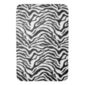 Tapis De Bain Impression zèbre noir et blanc rayé (devant Vertical)