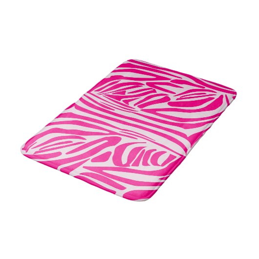 Tapis De Bain Impression zèbre rose (Angle)