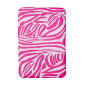 Tapis De Bain Impression zèbre rose (Devant (Vertical))