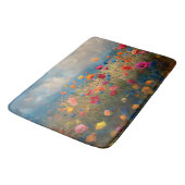 Tapis De Bain Impressionniste Fleur sauvage vibrant (Angle)