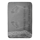 Tapis De Bain Impressions d'empreinte de pas dans le sable (devant Vertical)
