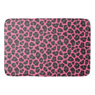 Tapis De Bain Imprimé léopard rose gris