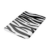 Tapis De Bain imprimé zèbre noir blanc (Angle)