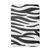 Tapis De Bain imprimé zèbre noir blanc (Devant (Vertical))