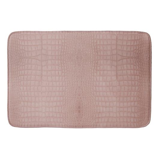 Tapis De Bain Imprimer l'alligator rose (Devant)