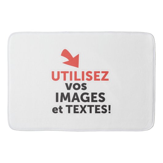 Tapis De Bain Imprimer vos conceptions en ligne en français (Devant)