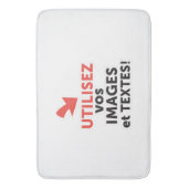 Tapis De Bain Imprimer vos conceptions en ligne en français (devant Vertical)