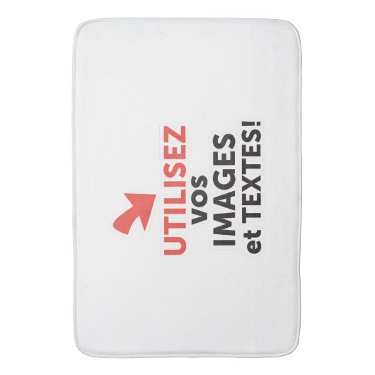 Tapis De Bain Imprimer vos conceptions en ligne en français (devant Vertical)