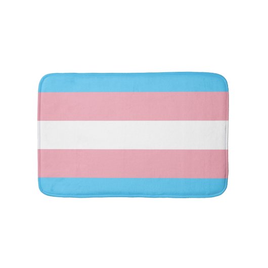 Tapis De Bain Indicateur de fierté transgenre (Devant)