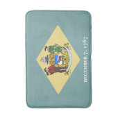 Tapis De Bain Indicateur d'état du Delaware (Devant (Vertical))