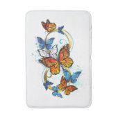 Tapis De Bain Infinité de papillons monarques (Devant (Vertical))