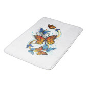 Tapis De Bain Infinité de papillons monarques (Angle)