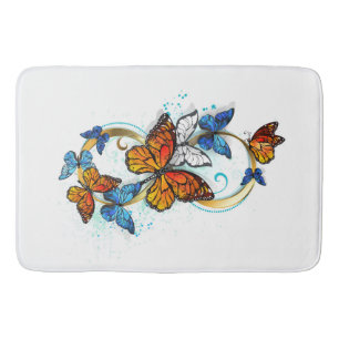 Tapis De Bain Infinité de papillons monarques