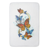 Tapis De Bain Infinité de papillons monarques (devant Vertical)