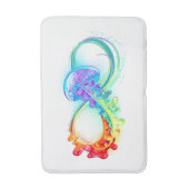Tapis De Bain Infinity avec Rainbow Jellyfish (Devant (Vertical))