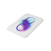 Tapis De Bain Infinity with purple feather (Angle)