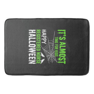Tapis De Bain Infirmière diplômée Halloween Toile d'araignée et 