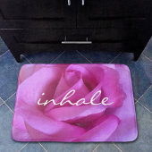 Tapis De Bain Inhale Citation Hot Rose Rose Flower Photo Moderne