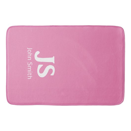Tapis De Bain Initiales personnelles personnalisables (Devant)