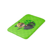 Tapis De Bain Insigne vert Cat Noir (Angle)