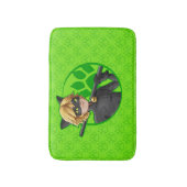Tapis De Bain Insigne vert Cat Noir (Devant (Vertical))