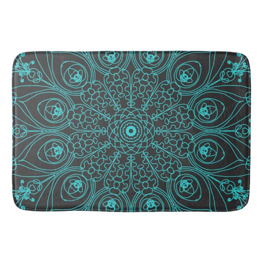 Tapis De Bain Inspirations de paon (Devant)