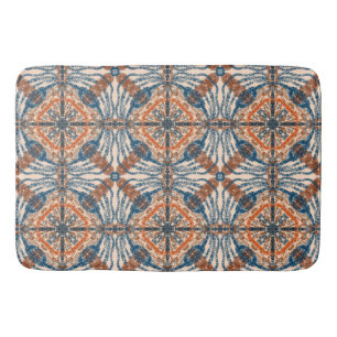 Tapis De Bain Inspiré par la Turquie : Texturé Marine & Terracot