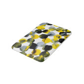 Tapis De Bain Intertactions jaune, gris et noir (Angle)