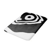 Tapis De Bain Into Deep : Abstrait noir & blanc (Angle)
