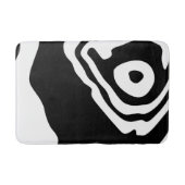 Tapis De Bain Into Deep : Abstrait noir & blanc (Devant)