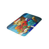 Tapis De Bain Invité du chat de Noël (Angle)