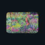 Tapis De Bain Iris Garden Claude Monet Fine Art<br><div class="desc">Le jardin d'Iris de Giverny a été peint par Claude Monet,  peintre de l'impressionnisme français,  en 1900,  montrant son jardin de fleurs d'iris à Giverny,  en France.</div>