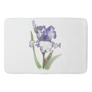 Tapis De Bain Iris pourpre rouillé