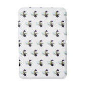 Tapis de bain Iris violet et blanc (Devant (Vertical))