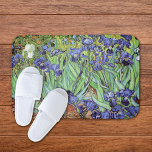 Tapis De Bain Irises dans le jardin Vincent van Gogh<br><div class="desc">Un bain avec la peinture à l'huile,  Irises (1889),  de Vincent van Gogh (1853-1890). L'iris bleu-violet dans le jardin,  influencé par l'art japonais.</div>