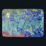 Tapis De Bain Irises Vincent van Gogh<br><div class="desc">Irises (1889) Vincent van Gogh. Un beau paysage estival. Les iris bleus fleurissent dans un lit fleuri dans un jardin verdoyant. Reproduction d'oeuvres d'art célèbres dans le domaine public.</div>