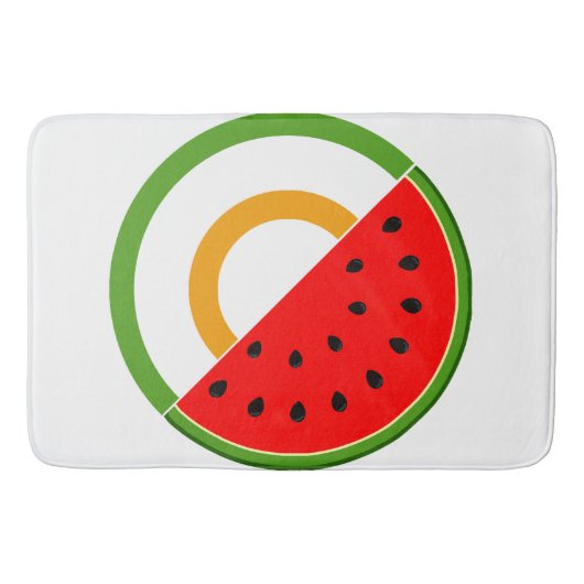 Tapis De Bain IRLANDE AVEC PALESTINE - Watermelon (Devant)