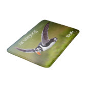 Tapis De Bain Islande Puffin Nom personnalisé (Angle)