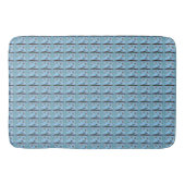 Tapis De Bain Italien bleu sirène Motif Art Imprimer (Devant)